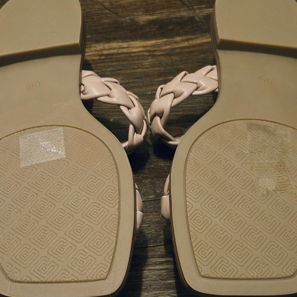 NEW DREAM PAIRS Womens 10 - Two Straps Square Toe Braided Flat Sandals - Picture 11 of 11